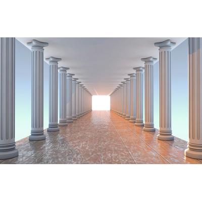 Fototapete PAPERMOON "Raum 3D", bunt, B:3m L:2,23m, Vlies, Tapeten