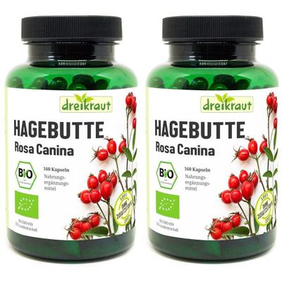 Hagebutte Kapseln Bio 2x 2x160 St
