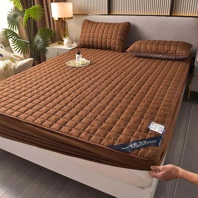 Uplift Treasures Soft Skin Friendly Quilted Mattress Protector Cover coffee 78.74 78.74 10.63 In