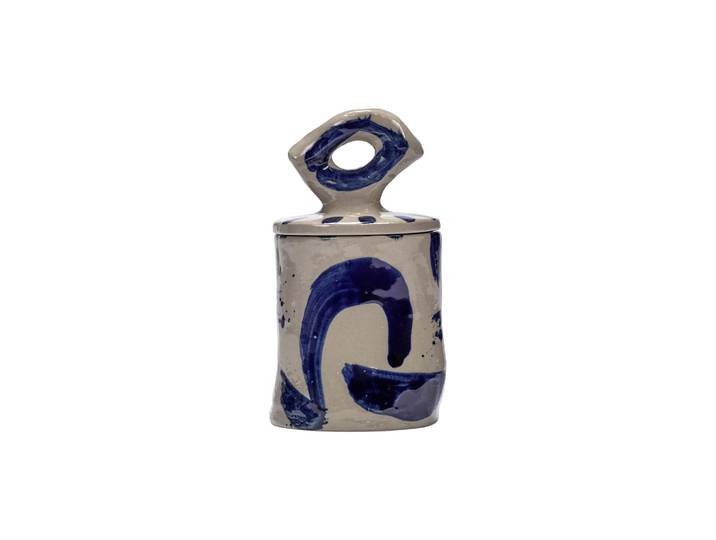 Serax - Boîte Sophia - Bleu - Grès - Designer Marie Michielssen