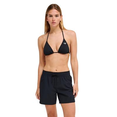 Badepants ROXY "Roxy Wave 5", Damen, Gr. M, grau (anthrazit), Polyester, Badehosen