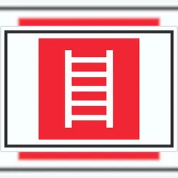 HB-Druck Leiter Symbol Aufkleber A6 (105x148mm)