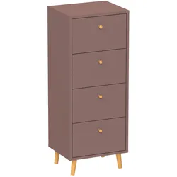 Tchibo - Kommode »Bjarne« mit 4 Schubladen - 40,3x33x101,3cm - braun -