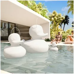 Designleuchte MEGA DUCK-DUCK XXL weiss 85x74x88cm