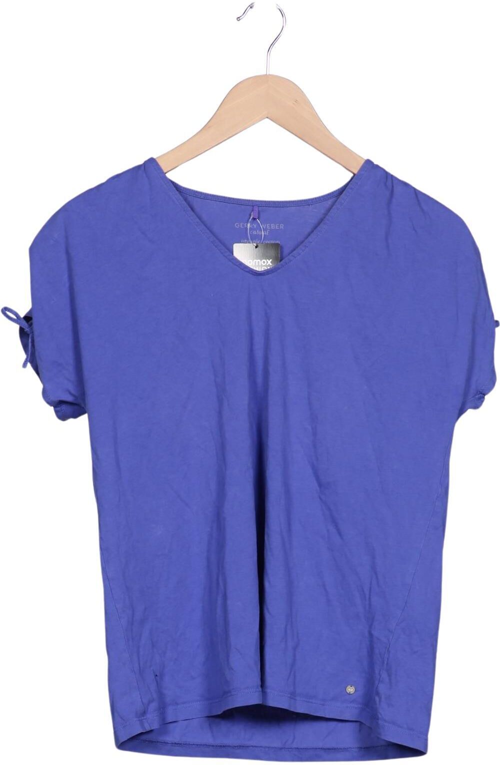 Gerry Weber Damen T-Shirt, Blau, Gr. M, Baumwolle - Second Hand