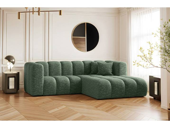 Kaiser Möbel Ecksofa L-form Sofa Grand Modular Stoff Haga und Salvador, Große Auswahl an Farben, moderner Stil, modular
