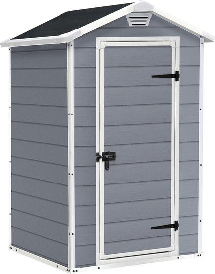 Keter Manor grau - Gartenhaus Schuppen - 129x103x196 cm