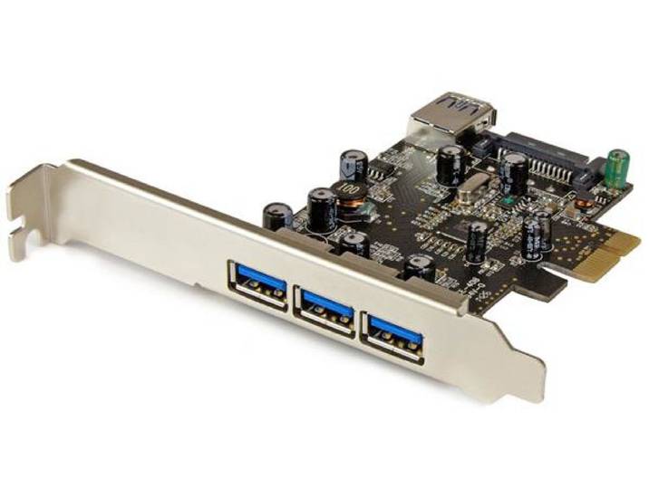 Controladora Pcie Startech Usb 3.0 3p Ext + 1p Int