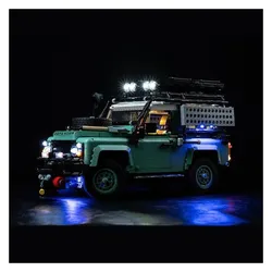 BrickBling LED Licht Set für LEGO Land Rover Classic Defender 90 (10317) inkl. Fernbedienung