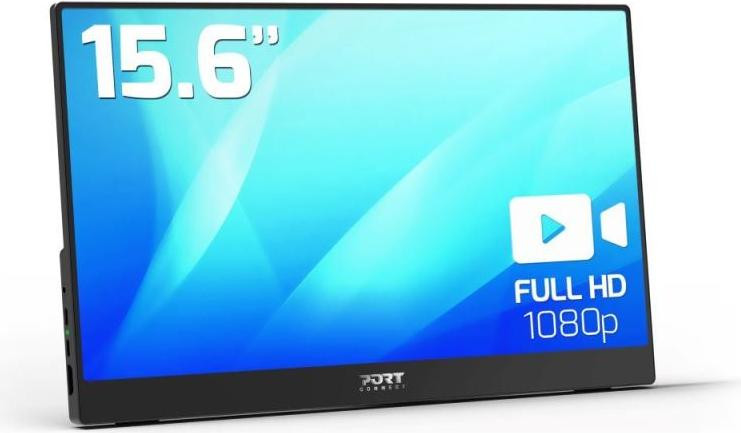 Port Designs PORT Connect 902101 Monitor, 39,6 cm (15,6 inch), Full HD, LCD, zwart