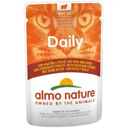Almo Nature Daily Menu 70g Beutel Katzennassfutter 30 x 70 Gramm Ente & Huhn