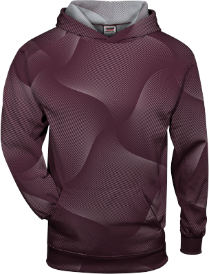 Badger Sport 1413 Warp Hood T-Shirt in Maroon size Large   Polyester 141300