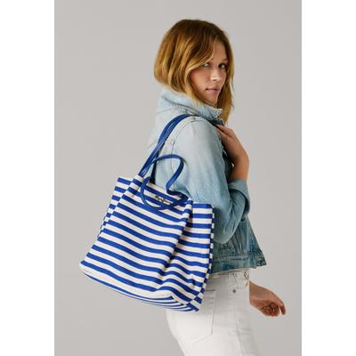Handtasche PEPE JEANS "Handtasche TUESDAY", Damen, Gr. onesize, blau (navy), 72% Baumwolle, 15% Polyurethan, 13% Polyester, Taschen Handtasche