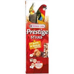 Versele-Laga Prestige Sticks Grosssittiche mit Nüssen & Rosinentopping 8x2 Stück