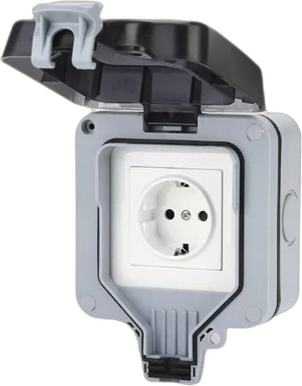 INF Prise murale extérieure avec couvercle IP66 Prise électrique 16A 250V