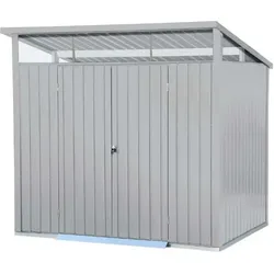 Tepro, Gartenhaus + Gartenschrank, Gerätehaus Palladium 8x6, silber