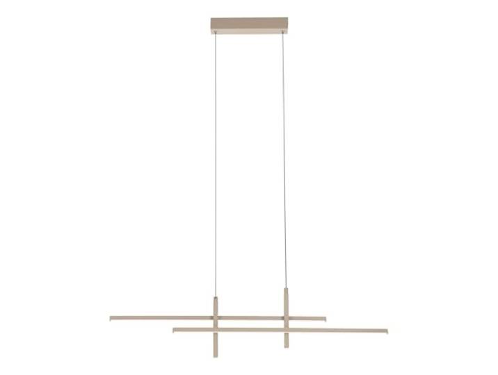 Eglo LED suspension Trepiliano\, lampe de plafond suspendue pour table à manger\, plafonnier en métal sable\, lumière chaude\, 2500 lumens
