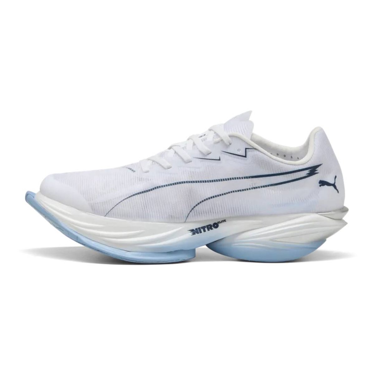 Ténis Puma FAST-R Nitro Elite 3 Branco Azul AW26, Tamanho 40,5 - EUR Homem