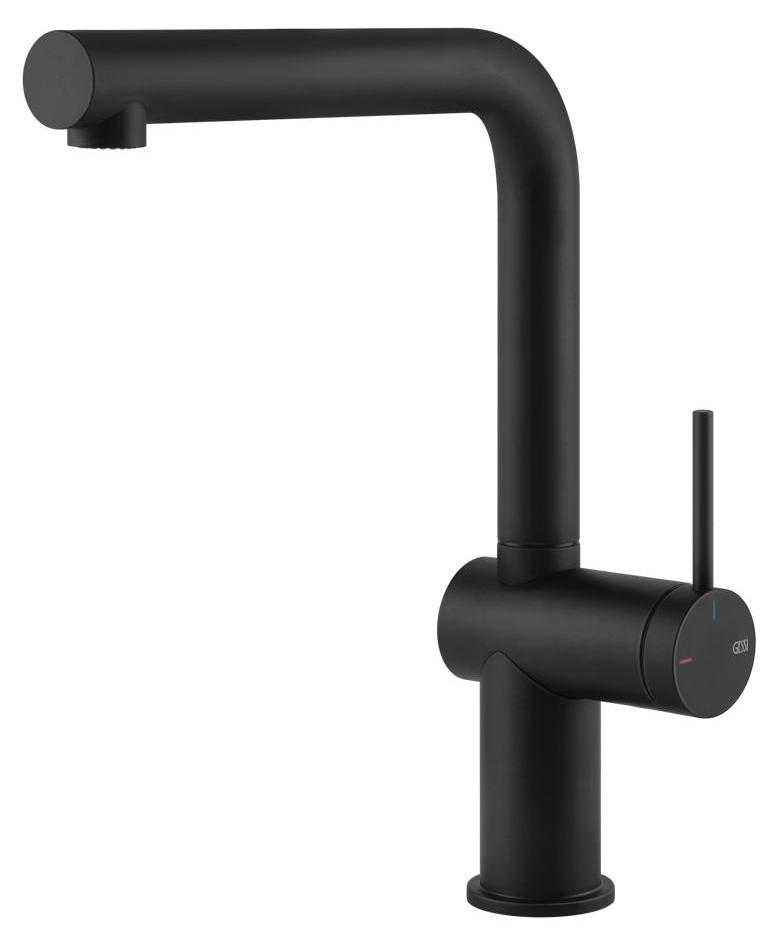 Gessi 60431, Standard, Schwarz, Hebelgriffe, Einzelbild, Typ L, 3,5 cm