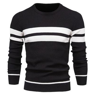 Neue herbst pullover herren pullover oansatz patchwork langarm warme dünne pullover männer lässige mode pullover männer kleidung