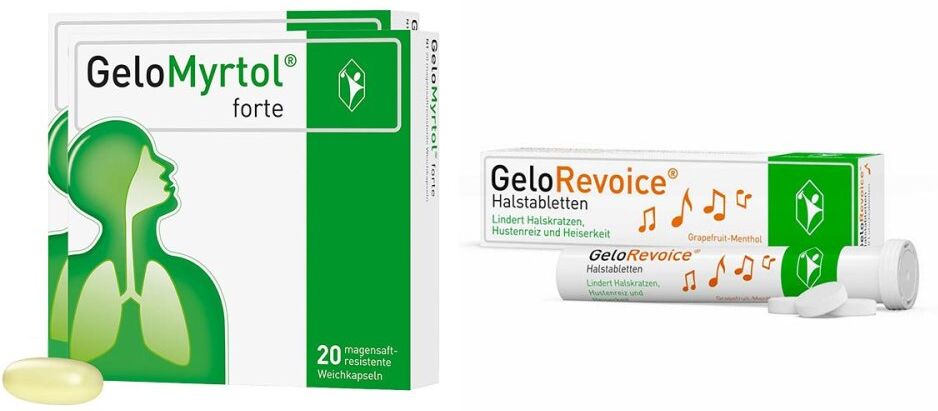 2x Gelomyrtol Forte + Gelorevoice Grapefruit-Menthol 3x20stk