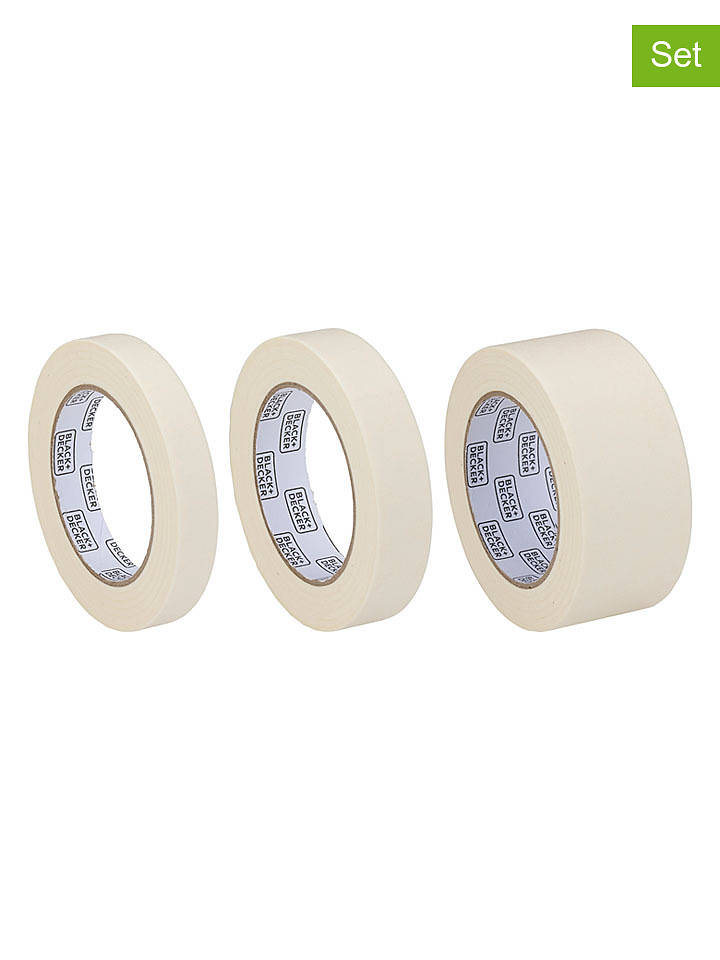 Black & Decker 3er-Set: Abdeckbänder in Creme - onesize