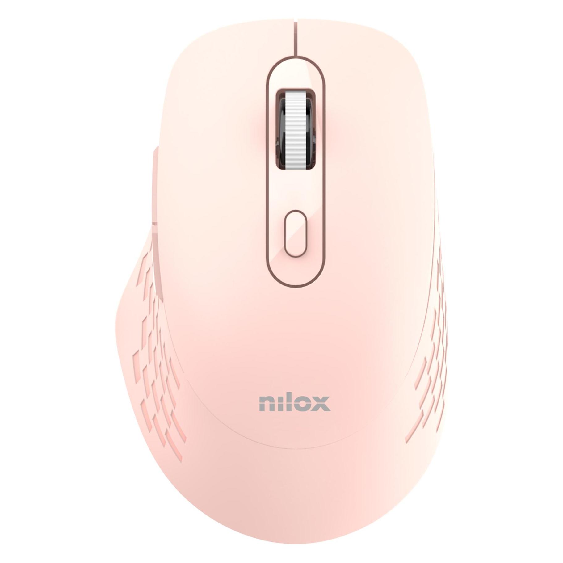 Nilox Raton Dual Wireless 1600 Dpi Rosa (Kabellos) (NXMODWI03)