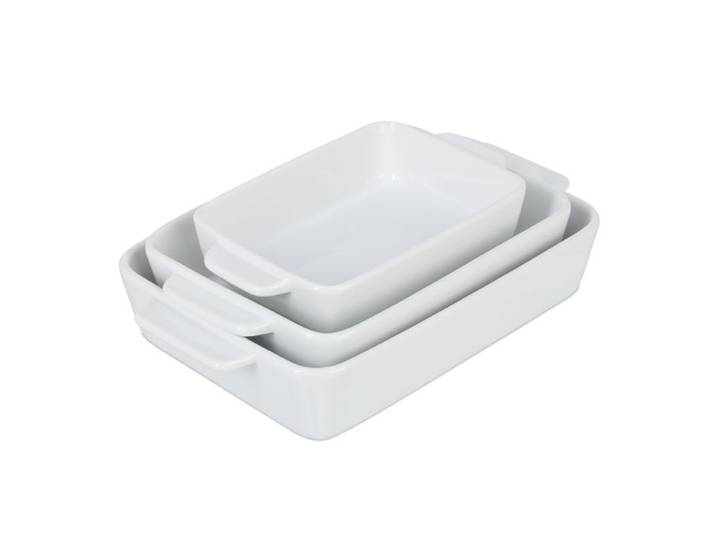 Relaxdays Keramik Auflaufform 3er Set