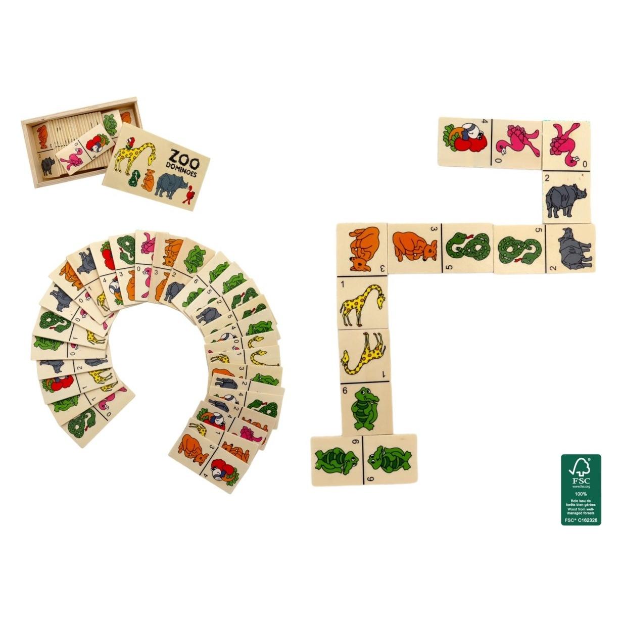 Magni Holzdomino Zootiere 28 Teile (43487291)