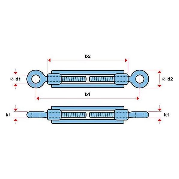 Jakob Spannschrauben, Gewinde 12 mm Stahl gesc (1 Schraube pro Stück) (30260-0560)