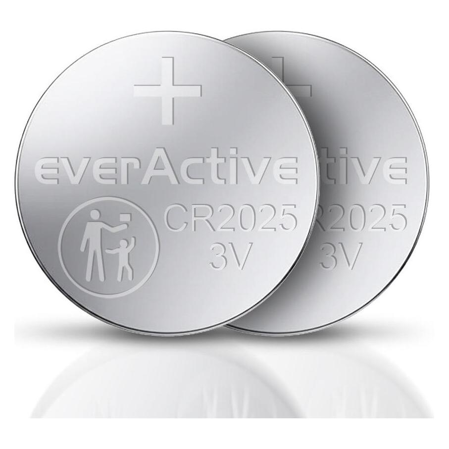 Everactive Lithiumbatterie mini CR2025 - Blisterverpackung 5 Stk. (5 Stk., CR2025, 150 mAh) (CR20255BL)