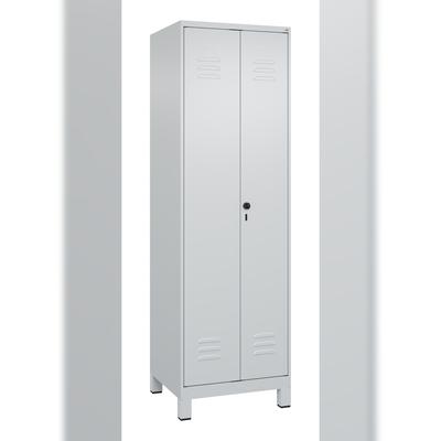C+P Wäsche-/Kombispind Classic PLUS, Füße, 2 Abteile, 1950x600x500mm, 7035/7035