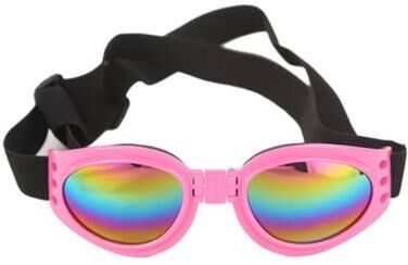 Uplifted Finds Adventure Ready Foldable Pet UV Goggles pink