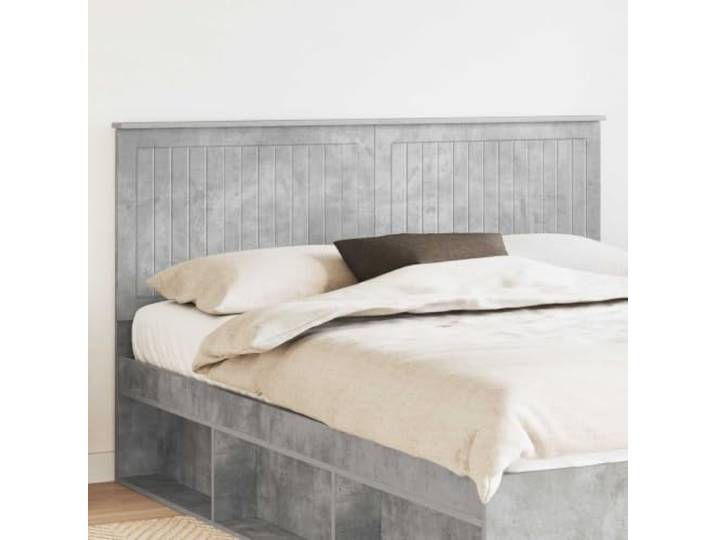 Moderne Beton-Kopfteil grau 160 cm aus Holzwerkstoff, minimalistisches Design, einfache Wartung, solide Rückenstütze, einfache Montage.