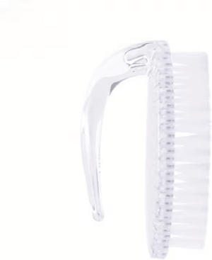 Inspire Picks Soft Bristle Nail Dust Brush For Easy Manicure Cleaning clear 1pc