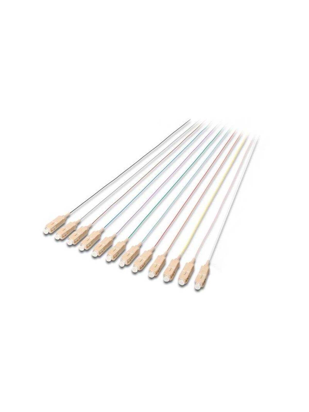 DIGITUS Professional network cable kit - 2 m - grey black white blue yellow red green brown orange violet pink turquoise - Schwarz - 2m