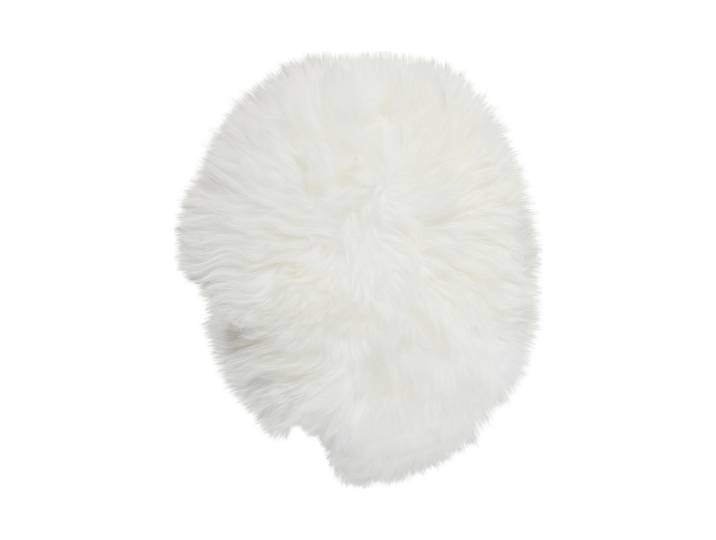 Sitzkissen Schaffell 34 x 34 cm Weiss