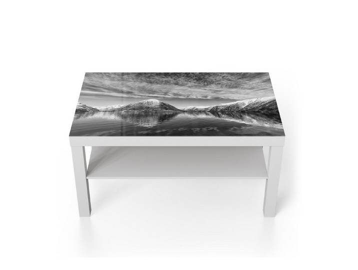 DEQORI Couchtisch 'Reflexionsstille', Glas Beistelltisch Glastisch modern