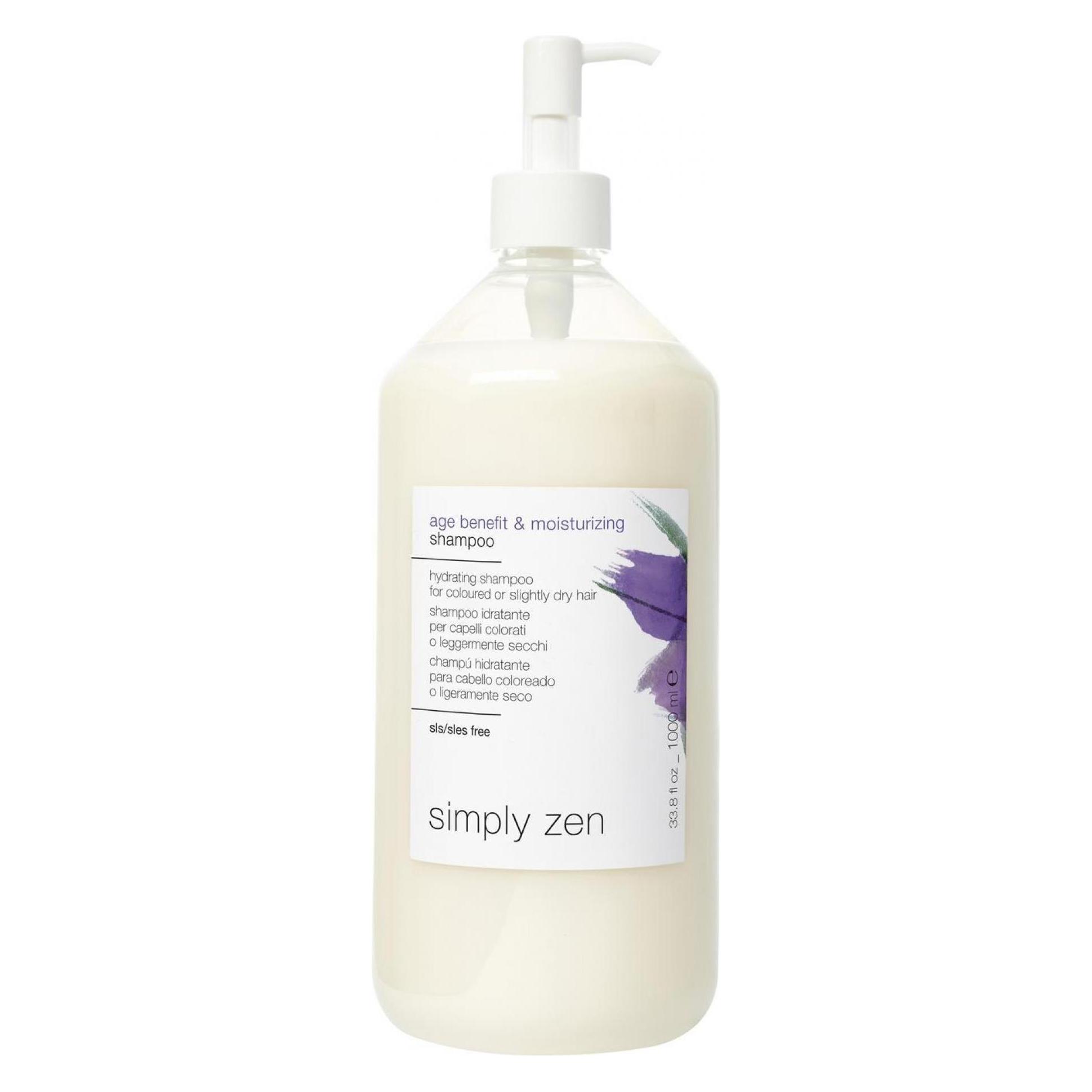 Simply Zen Age Benefit & Moisturizing Shampoo 1000 ml (Flüssiges Shampoo, 1000 ml) (17,501)