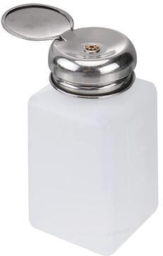Inspired Deals Push Down Pump Bottle Alcohol Dispenser For Nail Polish Remover Refillable Liquid Pump Dispenser 250ml