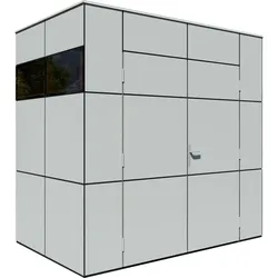 Bertilo Gartenhaus HPL Mini - 6 mm grau