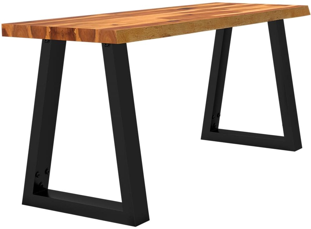 vidaXL Banc avec bord vivant 110 cm bois d'acacia massif
