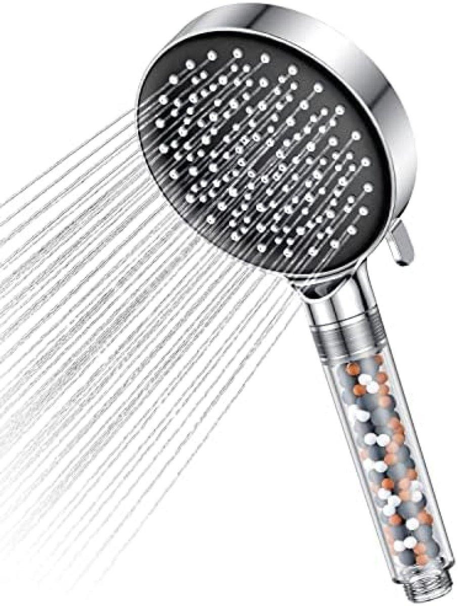 PromoHome® Waterbesparende douchekop met 6 straalstanden en filter - chroom