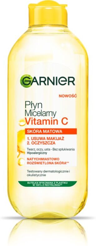 Garnier Skin Naturals Vitamin C Rengörande och s minkborttagande micellärt vatten 400 ml