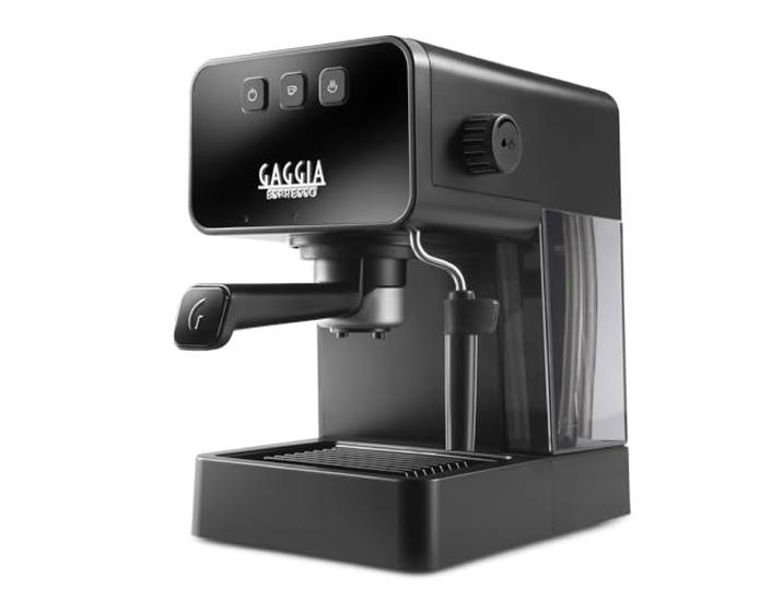 Philips Coffeemachine Gaggia Espresso Style black Schwarz stone (EG2111 01) Machine expresso manuelle compacte fabriquée en Italie\, avec porte-filtre ergonomique\, système Crema XL et Pannarello.
