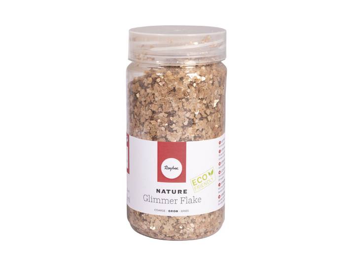 Nature Glimmer Flakes grob, Eco friendly, 3-10mm, Dose 370ml