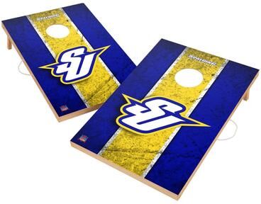 Skip's Garage Vintage Spalding Golden Eagles Regulation 2x4 Cornhole Set