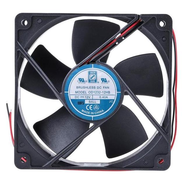 RS PRO DC-Lüfter 12VDC 120x120x32mm 7,2W (120 mm) (6196517)