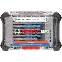PRO Impact Mixed Bit-Set, 35-teilig, Bohrer- & Bit-Satz Schrauberbits und Multi Construction Bohrer