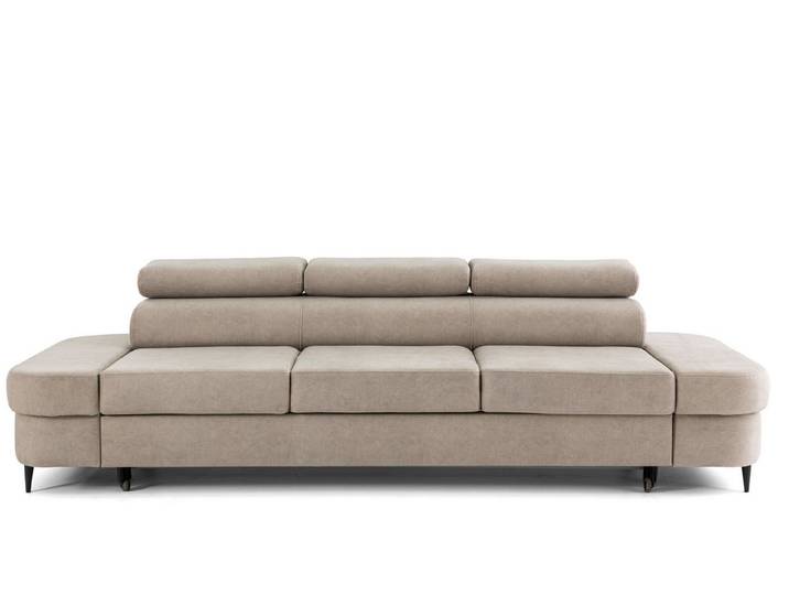 Muffo Sofa PRIAM, Modernes, minimalistisches Design, Sitzfüllung: T30-Schaum + gewellte Feder, Verstellbare Kopfstützen, Gelegentliche Schlaffunktion